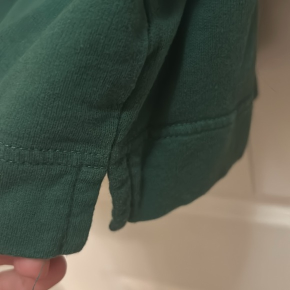 Gibson Latimer Large Green Puff Sleeve Blouse - Picture 5 of 5